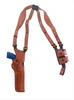 Vertical Shoulder Holster for revolvers with double speed loader case