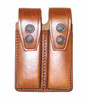 Leather DOUBLE Magazine Case with NRA print