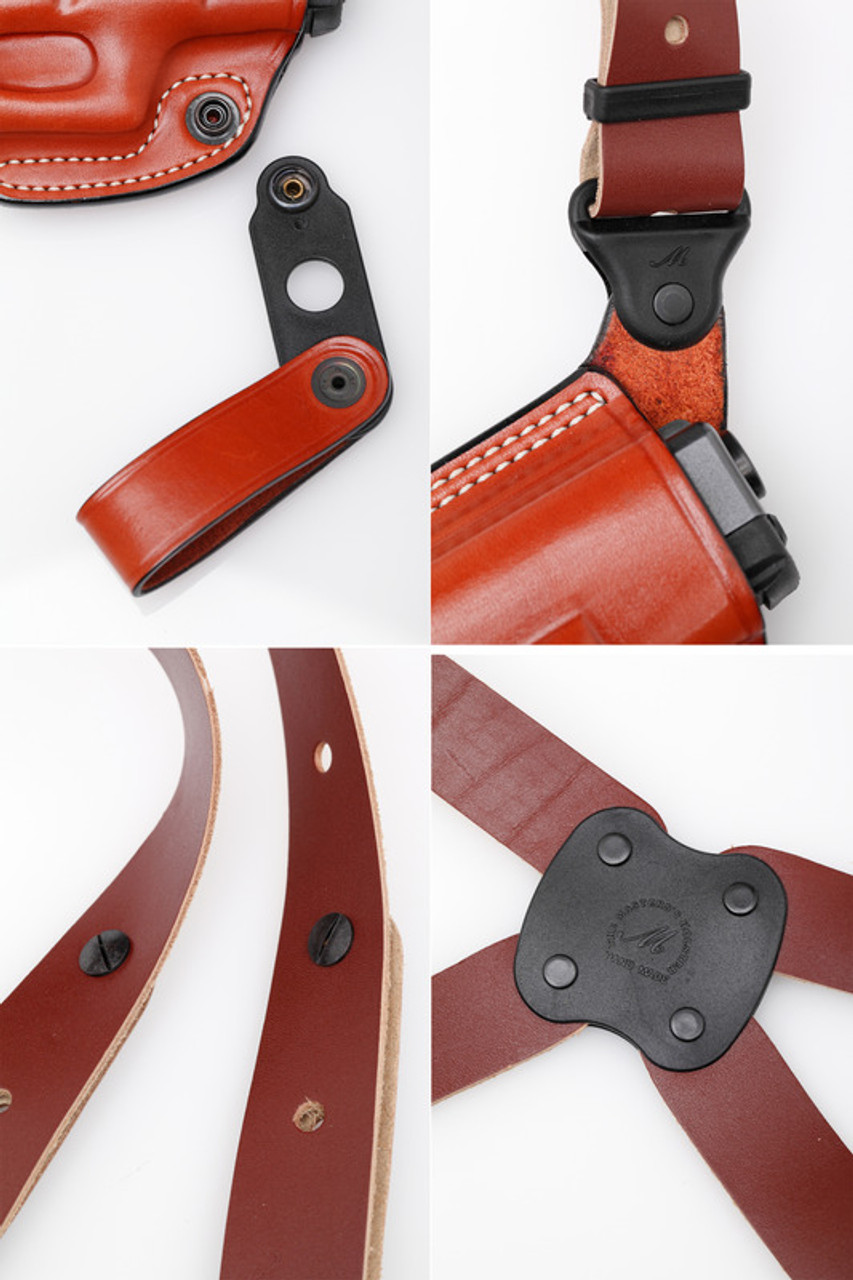 Premium Leather Shoulder Holster Set