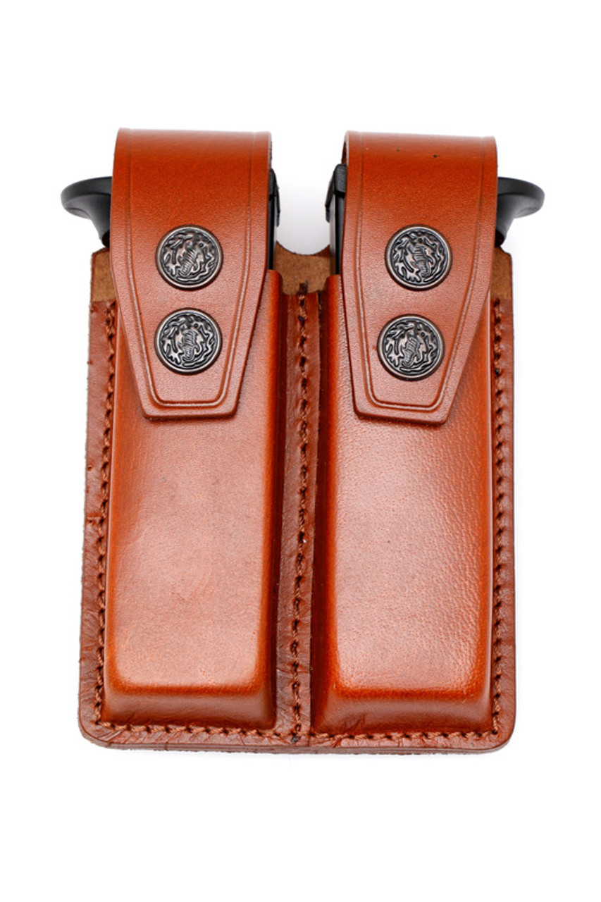 Leather DOUBLE Magazine Case