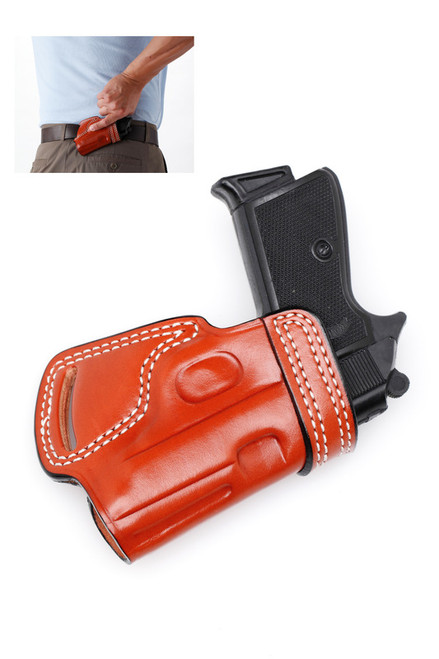 Leather SMALL OF THE BACK (SOB) Holster