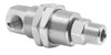 Mosmatic DYGI Stainless Steel 90 degree Swivel (Rotary Union) Inlet 1/4" NPTF x 1/4" NPTM Out