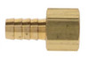 BRASS HOSE BARB 3/8 HOSE X 1/4 FPT