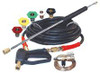 PW KIT 3/8"X50' 4000PSI GUN & 36" LANCE , 5 QC NOZZLES & QC INJECTOR KIT