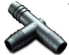Poly Hose Barb Insert Tee, 1/2" x 1/2" x 1/2"