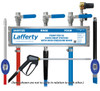 Lafferty 920145SS - Pump Fed SS Sanitize / High Pressure Rinse / Foam Hose Drop Station (Wall Mount / Compressed Air Required) - 40 to 125 PSI Solution Pressure Per Unit