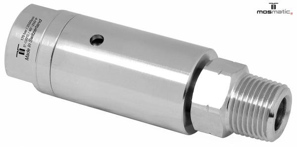 Mosmatic DXLI Stainless Steel Swivel (Rotary Union) Inlet 1/4" NPTF x G3/8" M Out