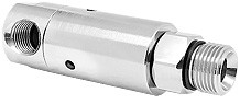 Mosmatic DXLI 90 degree Stainless Steel Swivel (Rotary Union) Inlet 1/4" NPTF x 1/4" NPTM Out