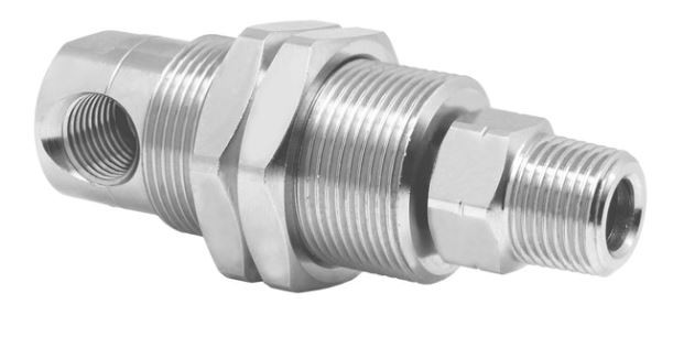 Mosmatic DYGI Stainless Steel 90 degree Swivel (Rotary Union) Inlet 1/4" NPTF x 3/8" NPTM Out