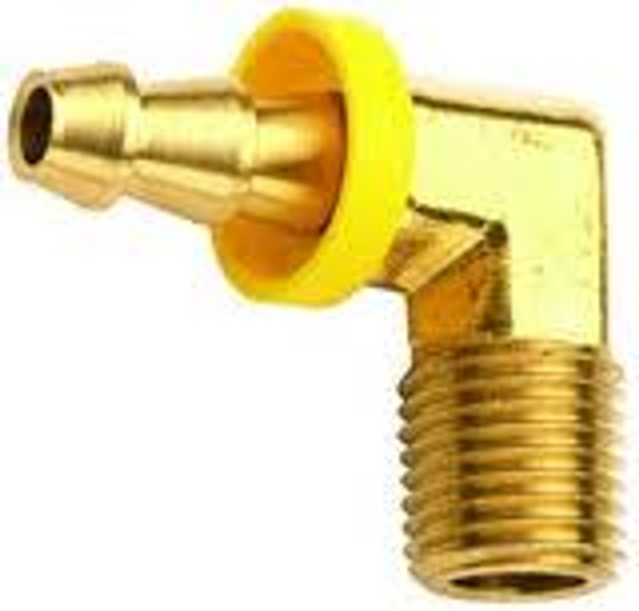 PUSH ON HOSE BARB ELBOW 1/4 HOSE X 1/4 MPT