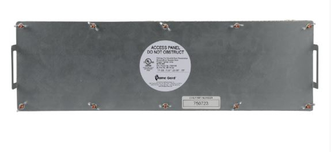 Access Panel, Flat, UL Fire Rated, Hole Size 12" x 20" (254mm x 584mm) Galvanized 4" Stud (Door Size 15" x 23")
