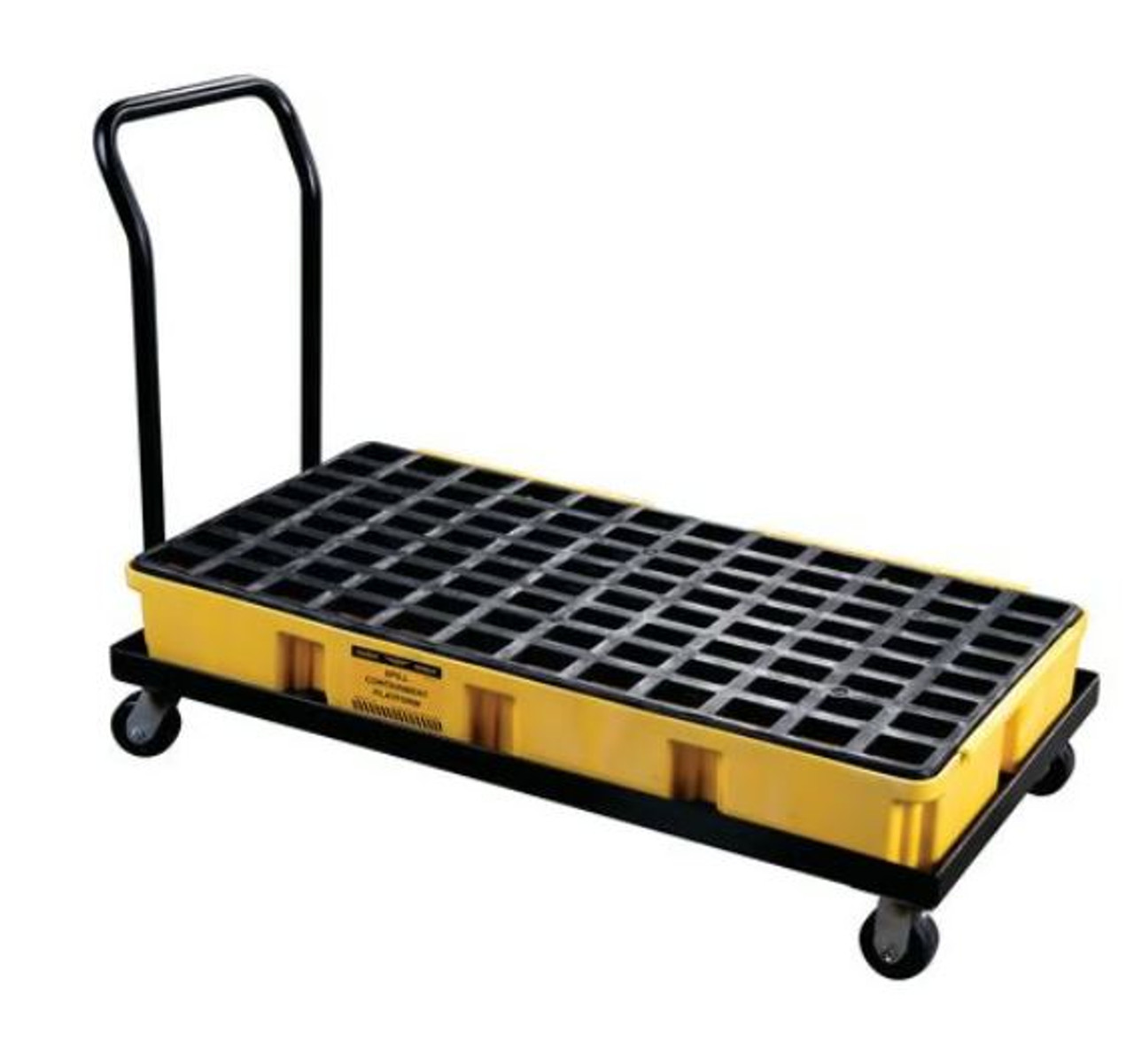 Mobile Spill Control Platform, 30 Gal Capacity (Two Locking and Two Swivel Casters)