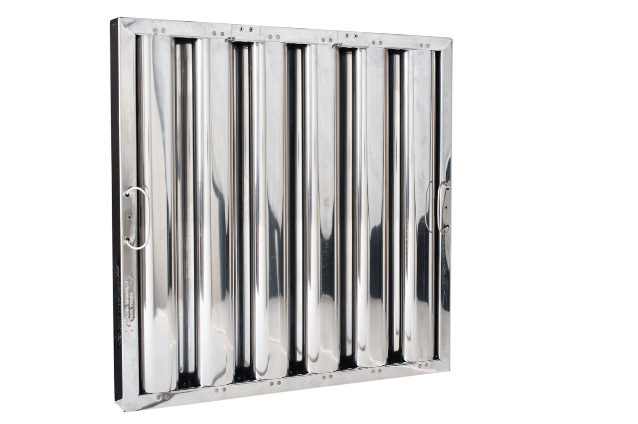 Kleen-Gard 10x20x2 Stainless Steel Baffle w/ Bale Handles (3/8" Undersized) - Case of 5
