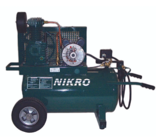 NIKRO - 115V, Single Stage, 150 PSI, Portable Electric Compressor (Complete)