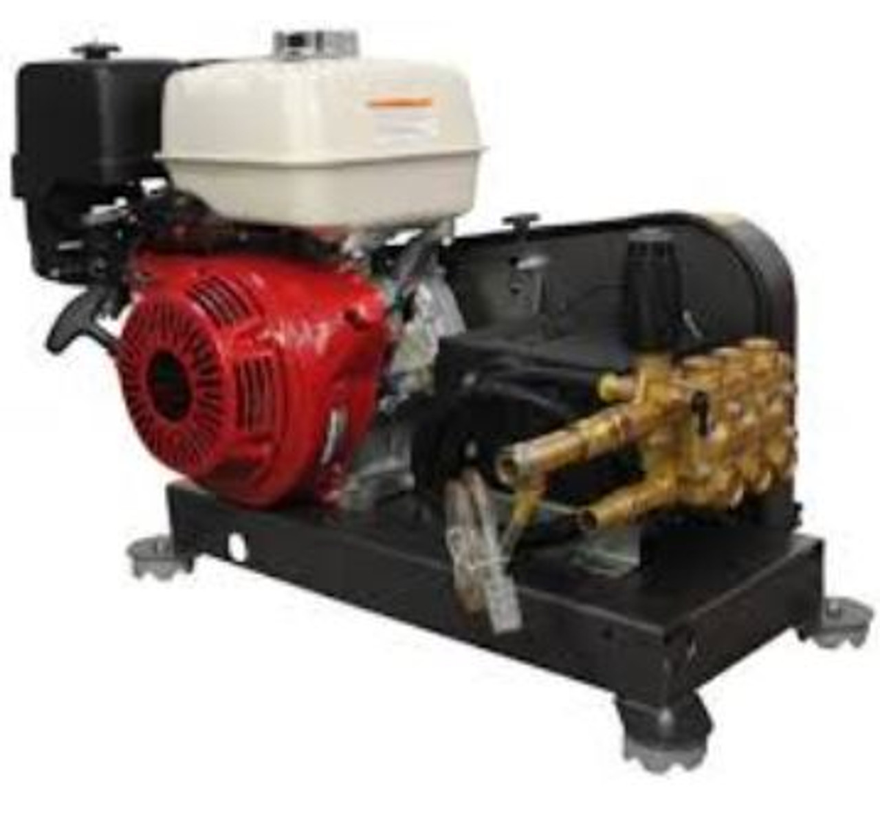 BE Pressure Washer - Gas, GX390, 3,500PSI, 4.0GPM, 390CC TS, BELT, DR, Truck Mount