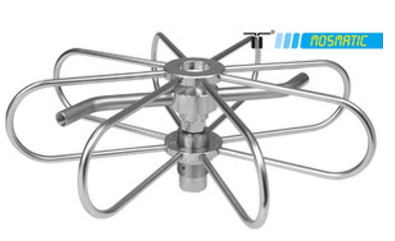 Mosmatic High Pressure Duct Cleaner Fixed TYR 3F / 3 Nozzle Warm Water 12 inch 1/4in NPTF 81.655