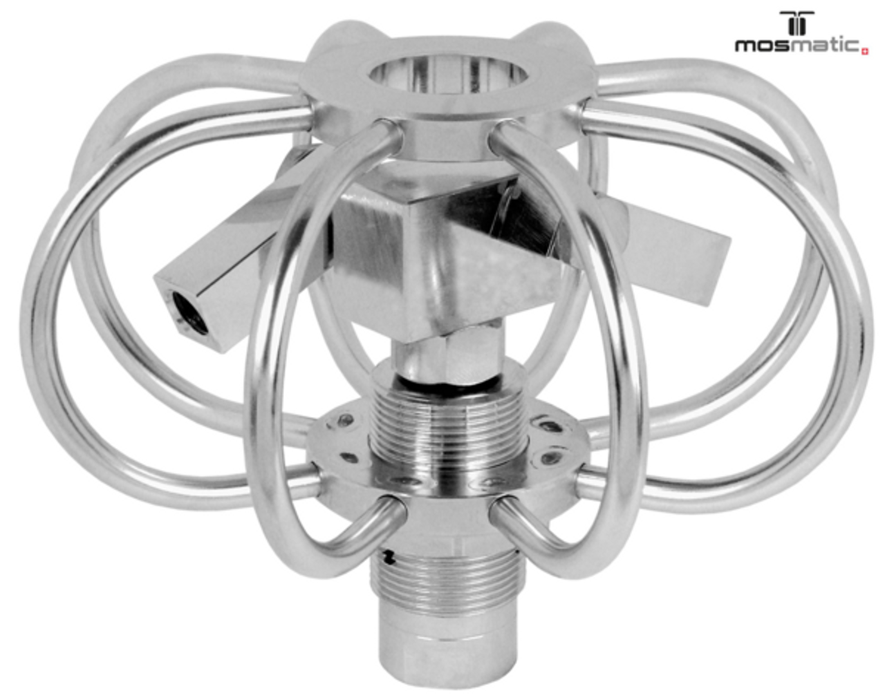 Mosmatic High Pressure Duct Cleaner Adjustable TRR 2S / 2 Nozzle Cold Water 6 inch 1/4 in NPTF 85.525
