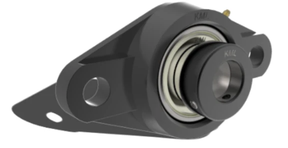 KML Compact 2 Bolt Flange  Bearing, 1/2" Locking Collar, Standard Race SALF2018