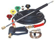 PW KIT 3/8"X50' 4000PSI GUN & 36" LANCE , 5 QC NOZZLES & QC INJECTOR KIT
