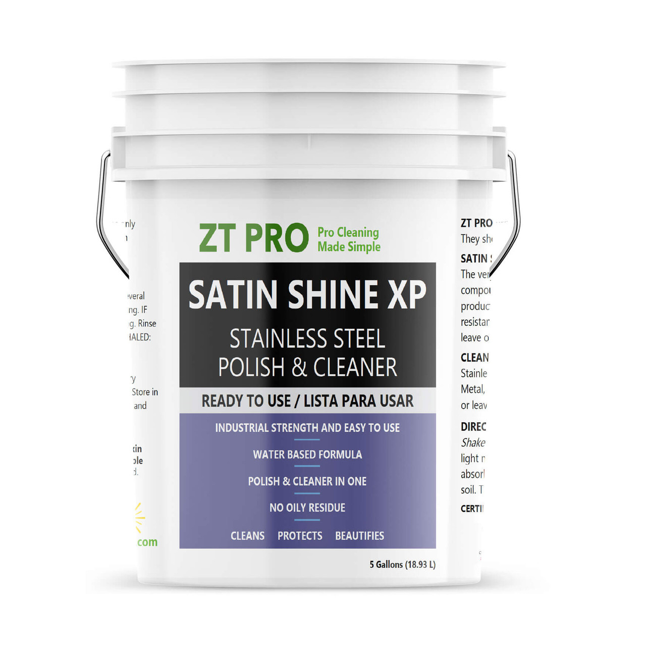 ZT Pro®, Satin Shine XP, Ready to Use, 5 Gallon Pail ***FREE