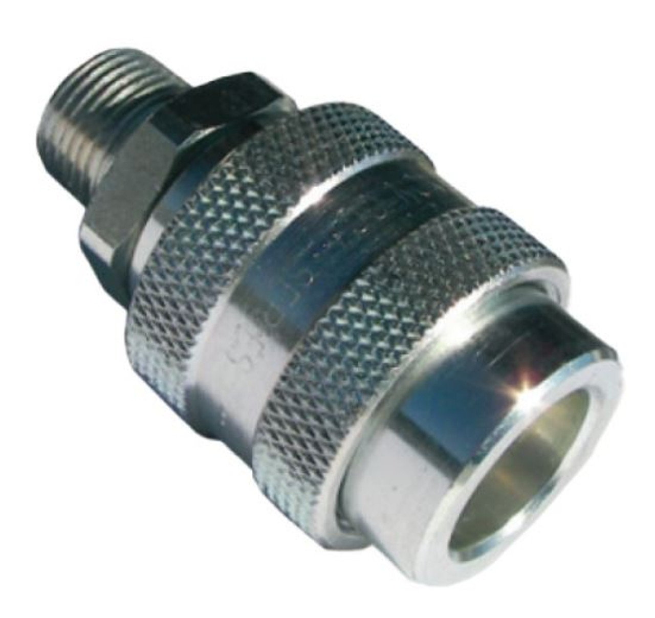 B3WEM3-S SOCKET 3/8 MALE QUICK CONNECT "HP" - Steel (10,000 PSI) (W/O CK Ball)