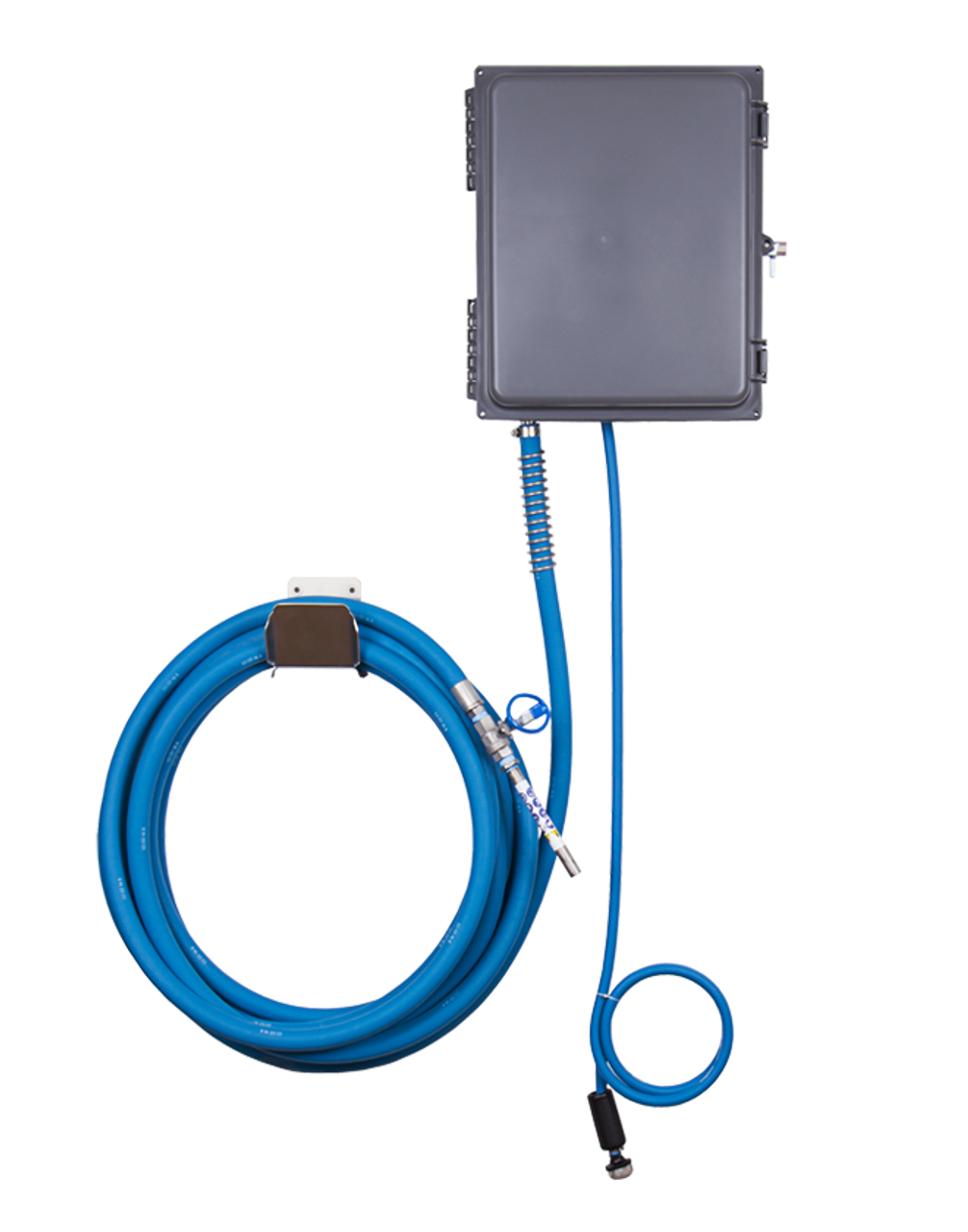 FOAMiT - WALL MOUNTED FOAM UNIT-PREMIX-VITON w/ 75 Ft. Blue Hose