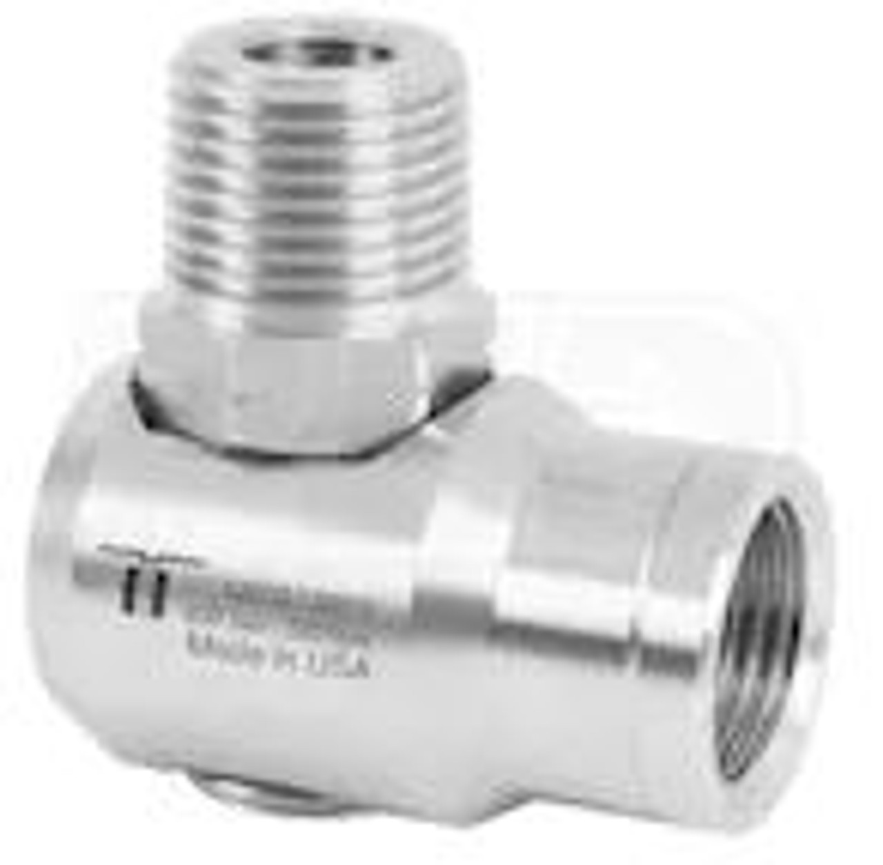Mosmatic Rotary Union WDEI 90º Swivel G1 3/8"NPTF G2 3/8"NPTM 43.462 (OEM Box of 25)
