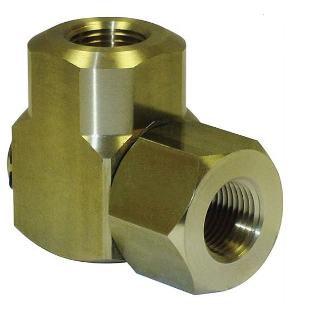 Coxreel 439 Replacement Swivel - 90° w/ Nitrile Seal, Brass, 1/2 FPT x 1/2  FPT, 4000PSI (for 1125 Series Reel)