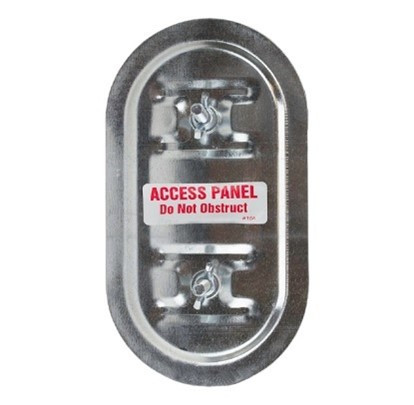 8x4x(7-9)"F2 2300 Degree SS 304 Round Access Door (GREASE DUCT DOOR)
