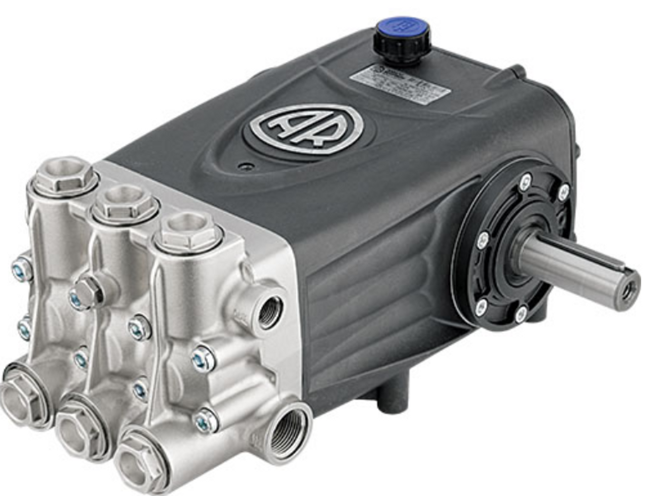 AR Pump RTX60, 14 GPM, 4350 PSI, 1450 RPM, N Version, 30x80 Solid Shaft Triplex Pump