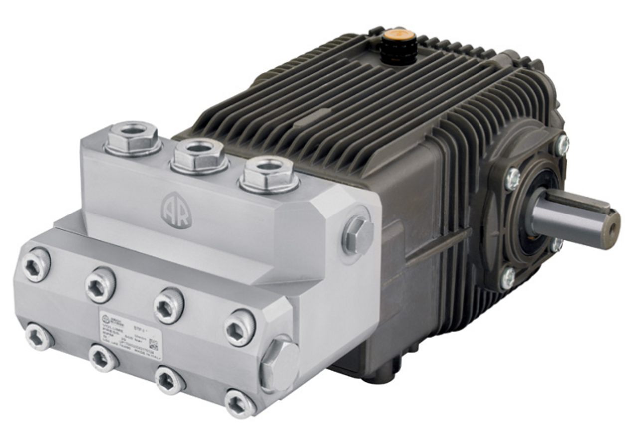 AR Pump STP-SS2050N, 5.3 GPM, 7250 PSI, 1450 RPM, N Version, 24mm Solid Shaft Triplex Pump
