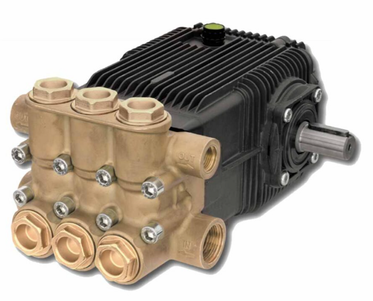 AR Pump XWP50.15N,  13.2 GPM, 2200 PSI, 1450 RPM, N Version, 24mm Solid Shaft Triplex Pump