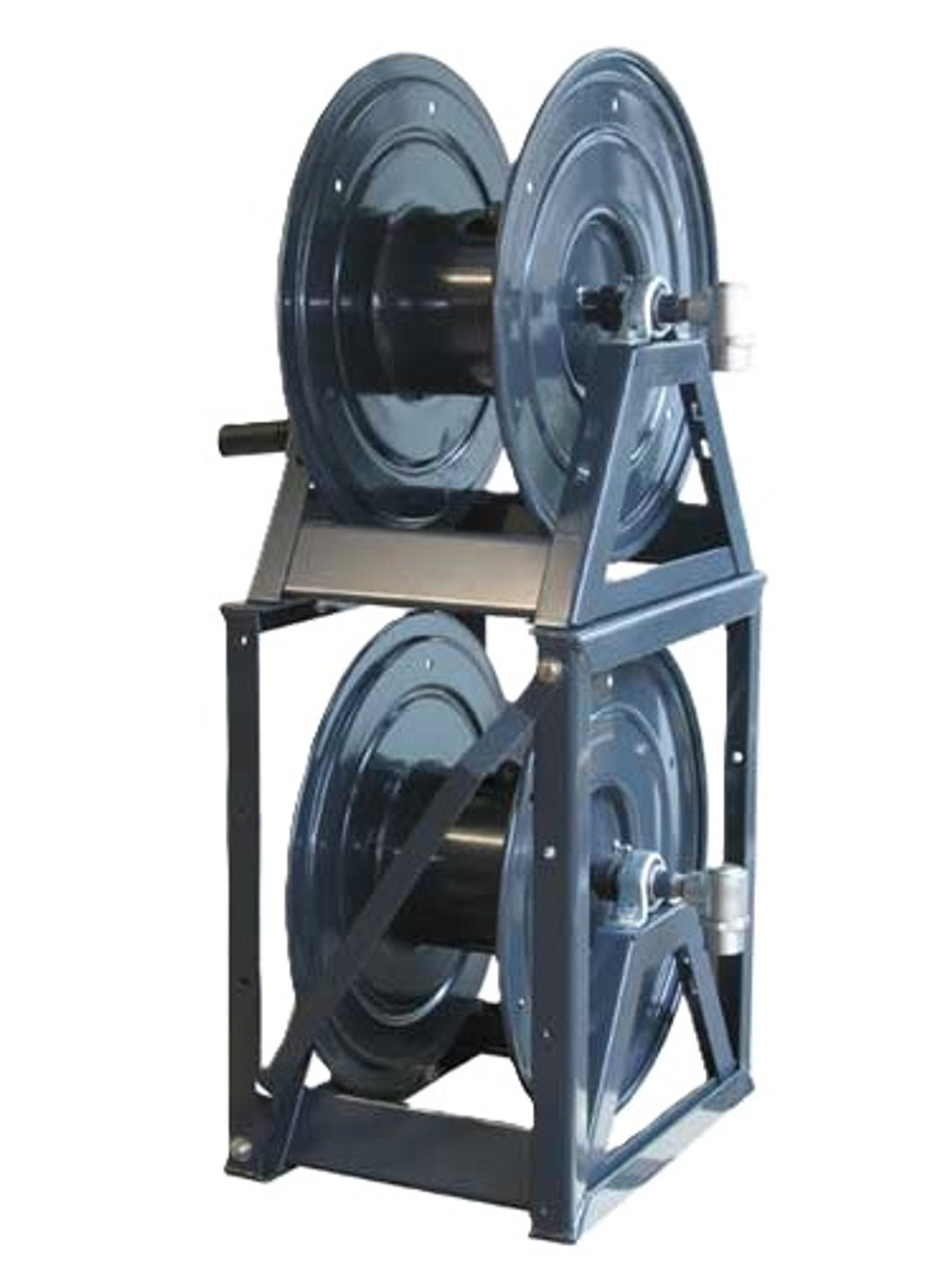 2 x GENERAL PUMP A-FRAME HOSE REELS, with Stack Kit - 3/8"x 450' 5000 psi  **FREE SHIPPING** 2 x GENERAL PUMP A-FRAME HOSE REELS, with Stack Kit - 3/8"x 450' 5000 psi  **FREE SHIPPING**