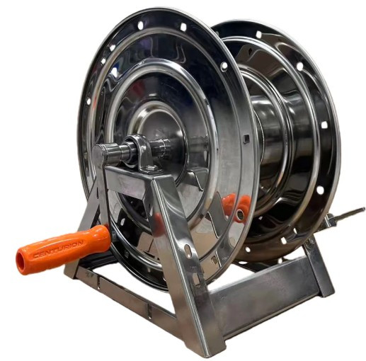 Centurion 150' A-Frame Stainless Hose Reel w/Swivel, 3/8", 5000psi, 300°F