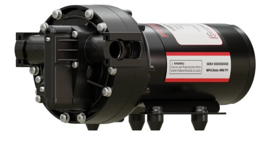 REMCO DIAPHRAGM SOFTWASH PUMP, 5.3 GPM, 100 PSI, 12V