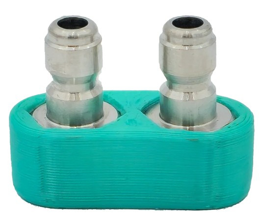 GLADIATOR GREEN DUAL COUPLER  W/ PLUGS
