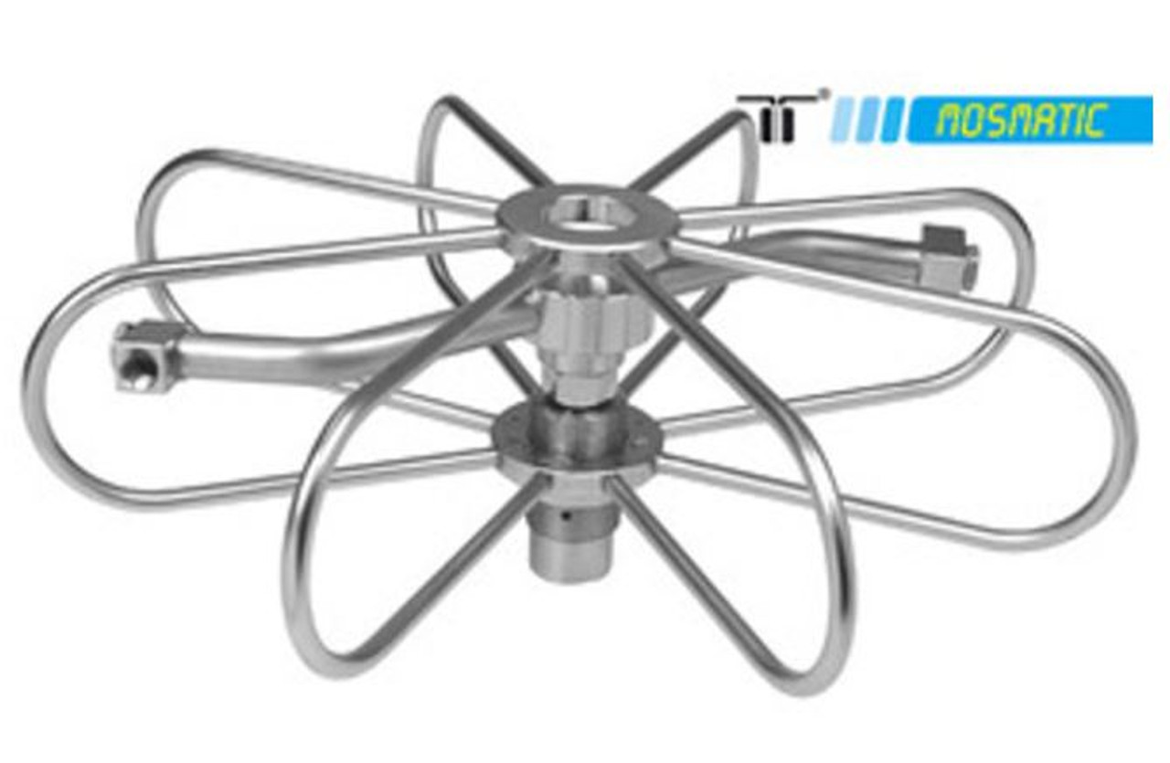 Mosmatic High Pressure Duct Cleaner Adjustable TYR 2F / 2 Nozzle Warm Water 24 inch 3/8 in NPTF 81.486 (Non Adustable) FIXED