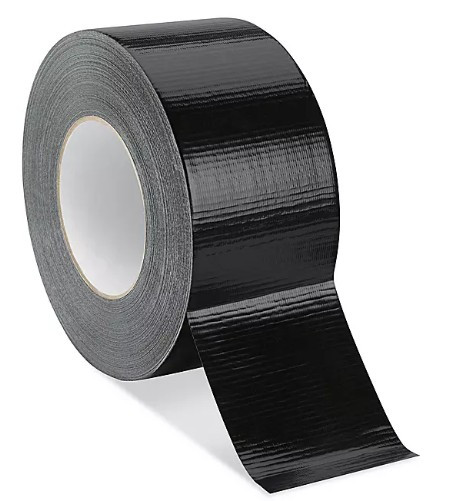SHURTAPE PC618 Light Industrial Duct Tape (72mm x 55M x 10mil) - BLACK (Case of 16)
