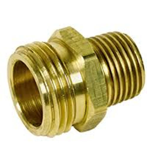 3/4 MALE GARDEN HOSE X 1/2 MPT