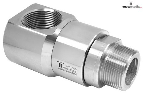 Mosmatic rotary unions DGE swivel 90 degrees G1 1 1/4"NPTF G2 1 1/4"NPTM NW 1 1/4in 34.876