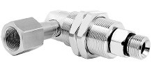 Mosmatic DYG 90 degree Swivel (Rotary Union) Inlet 3/8" NPTF x 3/8" NPTM Out