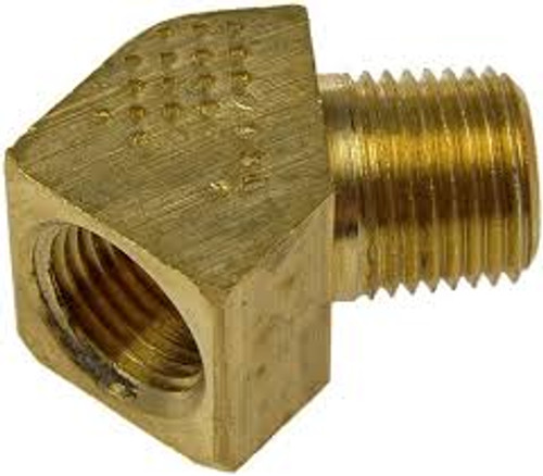 BRASS 45 STREET ELBOW 1/2"