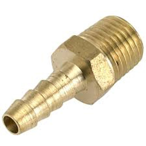 BRASS HOSE BARB 1/4 HOSE X 1/8 MPT