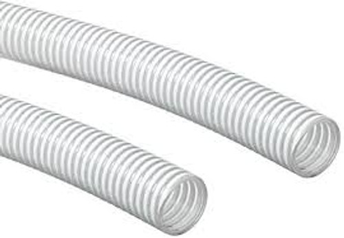 ROLL 1"x100' PVC AG Clear/White Suction Hose (Tigerflex)