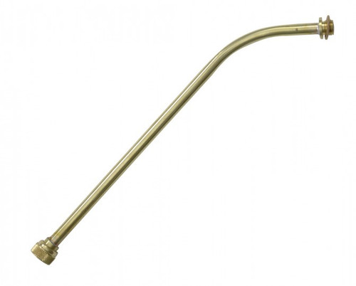 Extension Wand - Brass 12" Curved - Male