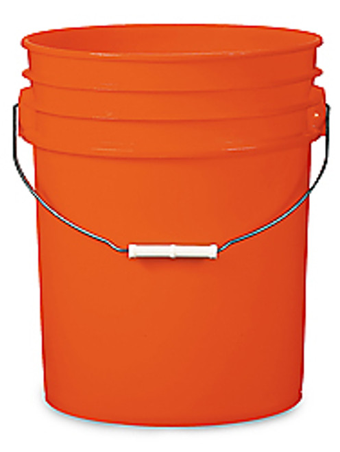 BUCKET ORANGE 5GAL ROUND