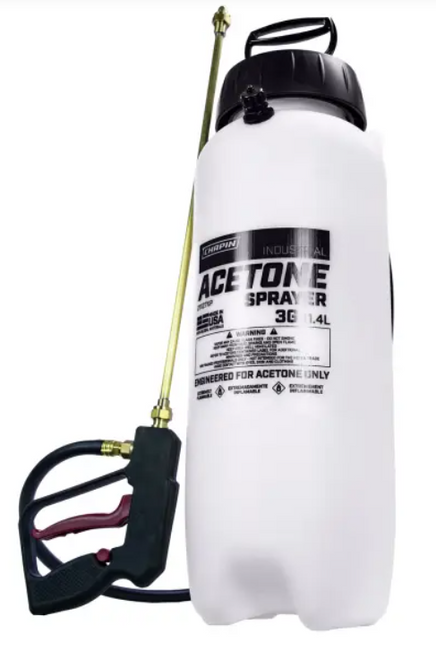 Chapin 21127XP 3 Gallon Industrial Acetone Staining Hand Pump Sprayer