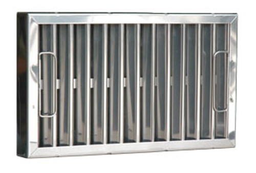 TYPE II - STANDARD FIXED HEAVY DUTY STAINLESS STEEL BAFFLE 12 x 16 (305mm x 406mm)