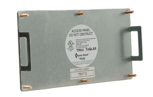 Access Panel, Flat, UL Fire Rated, Hole Size 7" x 20" (254mm x 584mm) Galvanized  (Door Size 10" x 23")