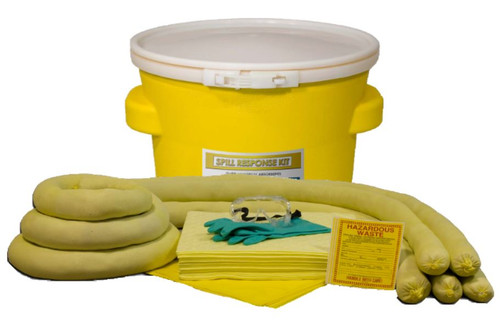 FiberLink Hazmat Chemical Spill Kit in 20 gallon Lab Pack Drum